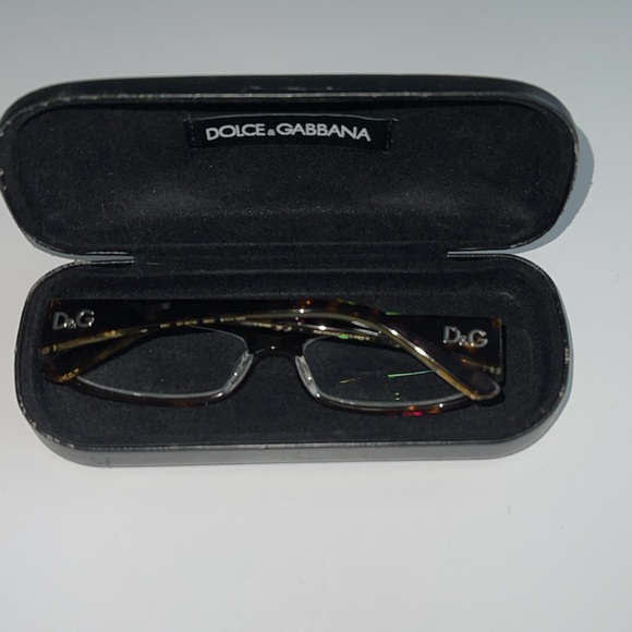 Dolce & Gabbana Tortoise Eyeglass Frames DD 179 566 & Case - Picture 2 of 7